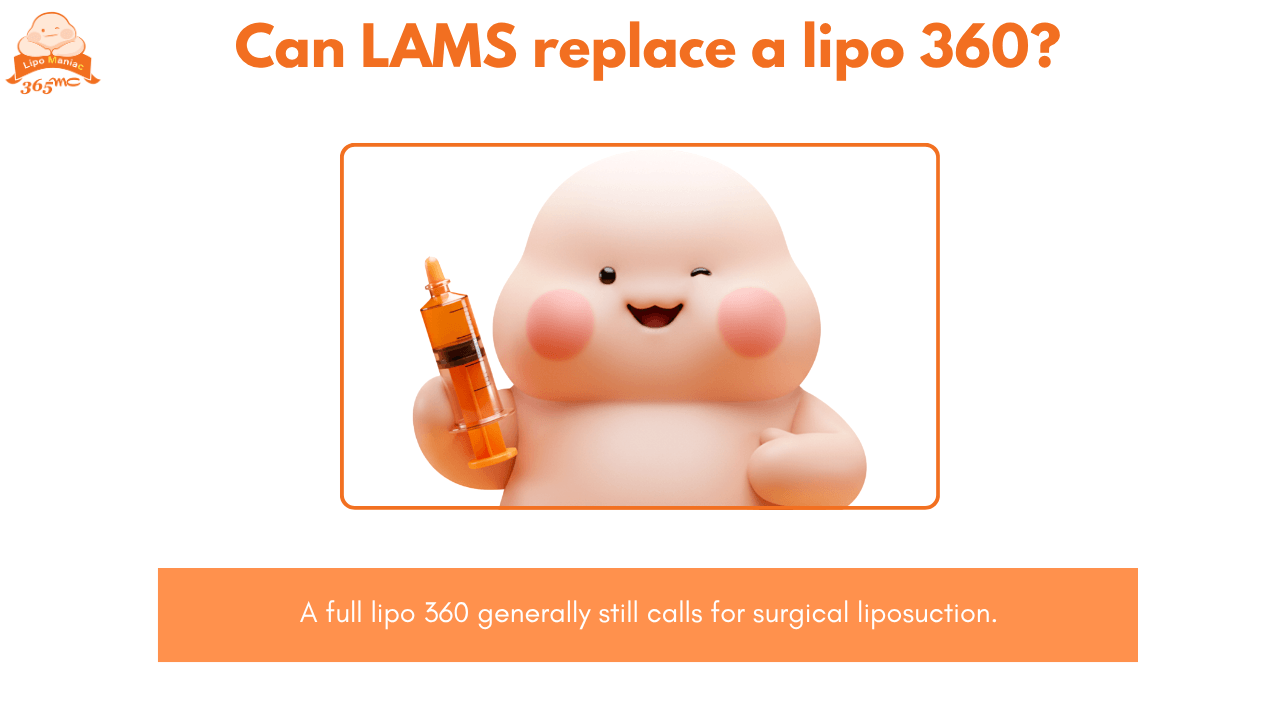 LAMS alternative to Lipo 360 for smaller targeted fat volumes
