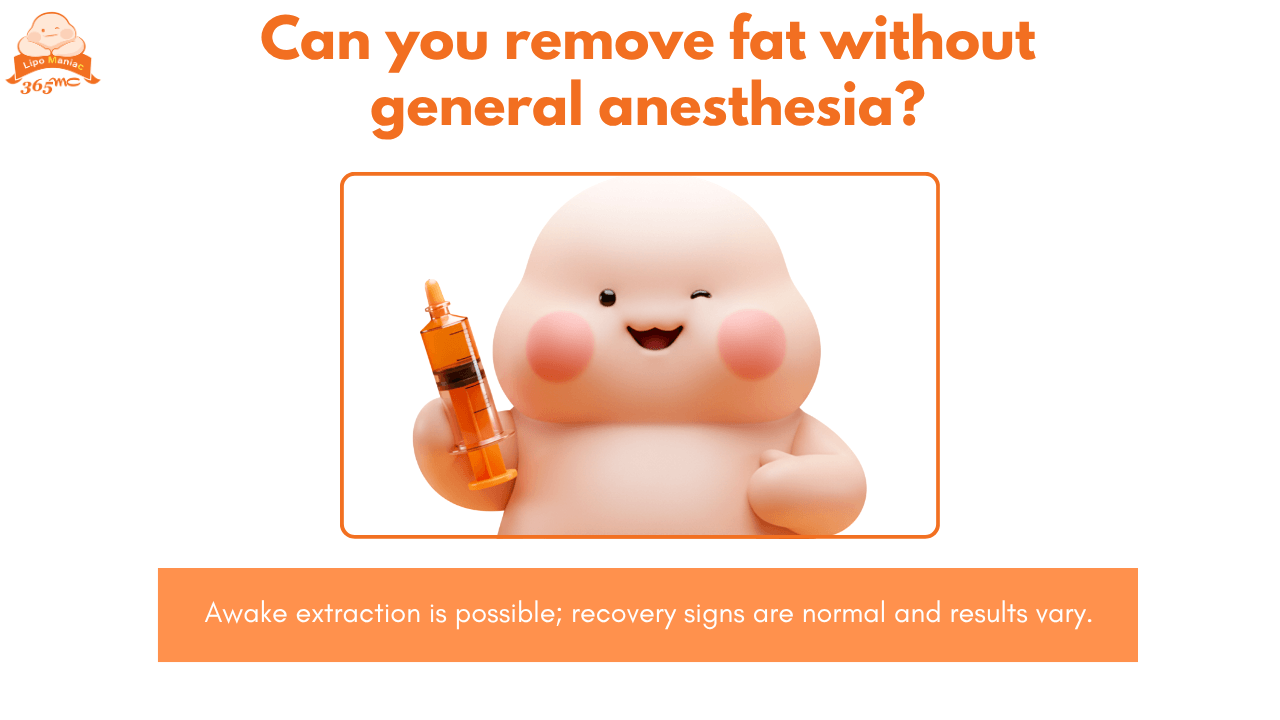 LAMS liposuction removes fat without general anesthesia at 365mc