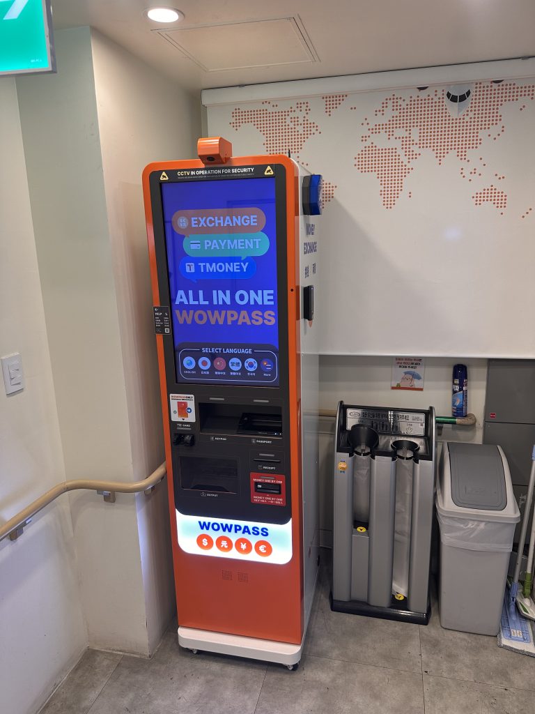 WOWPASS currency exchange machine installed inside 365mc LAMS Center